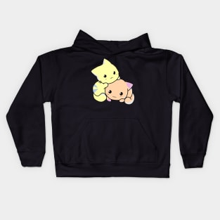 Charlie and cassie the cats Kids Hoodie